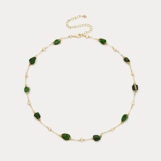 Healing Crystal Station Beaded Necklace