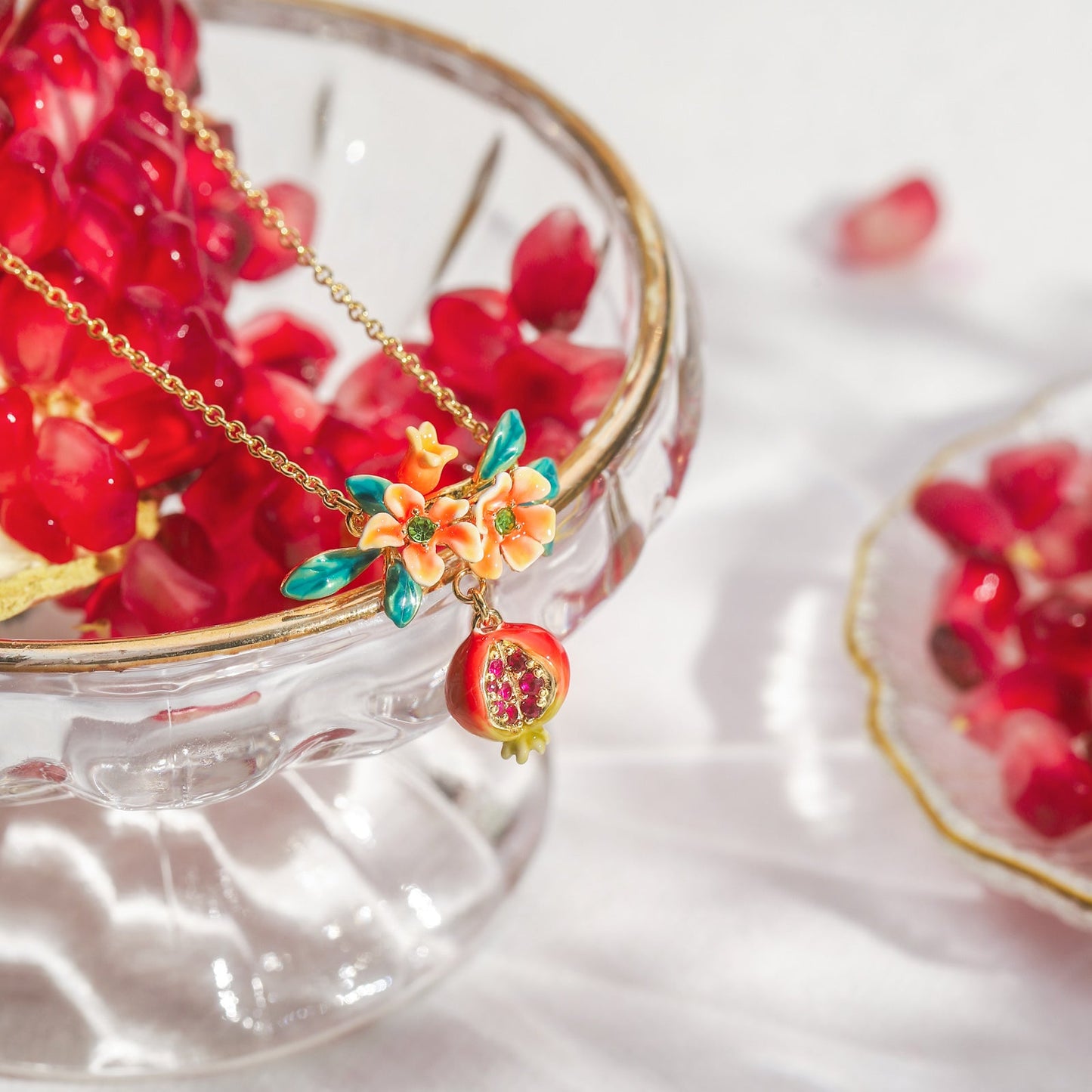 Pomegranate Flower Necklace