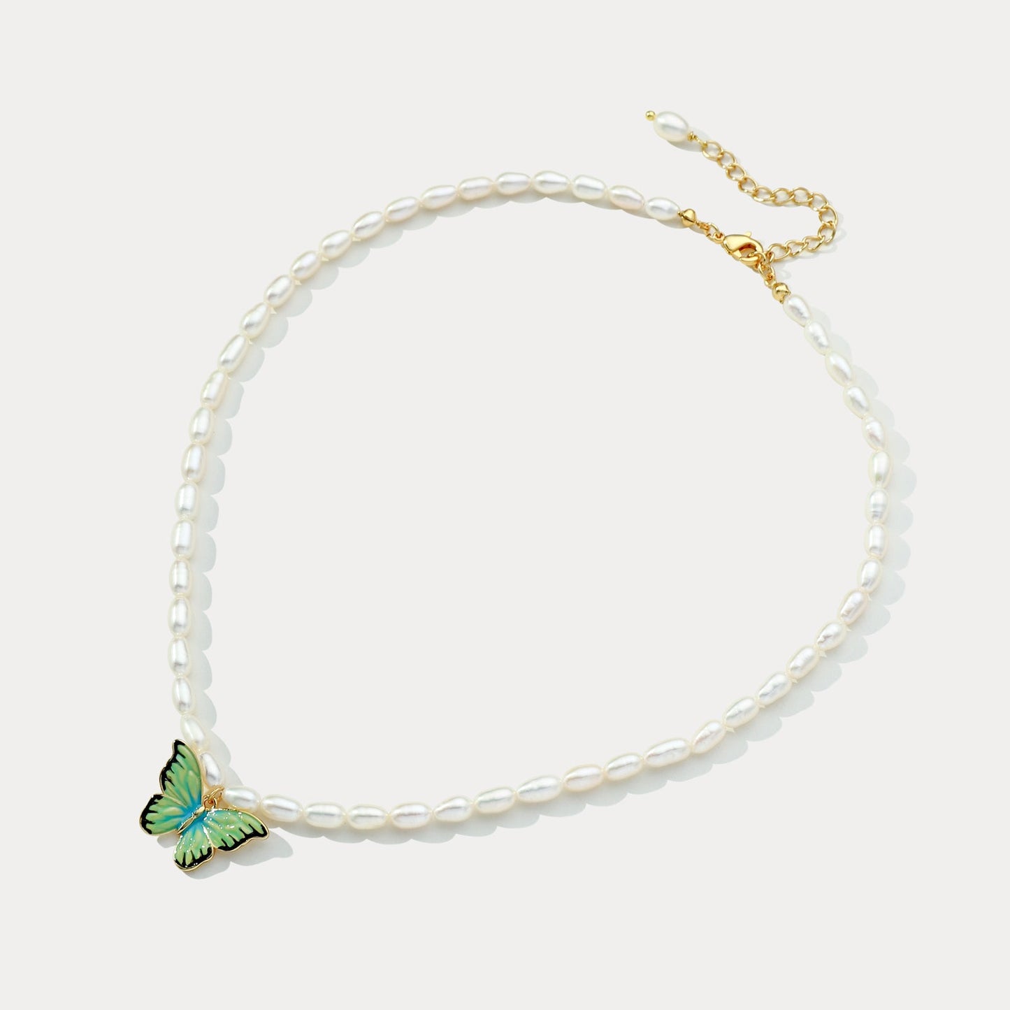 Butterfly Pearl Necklace
