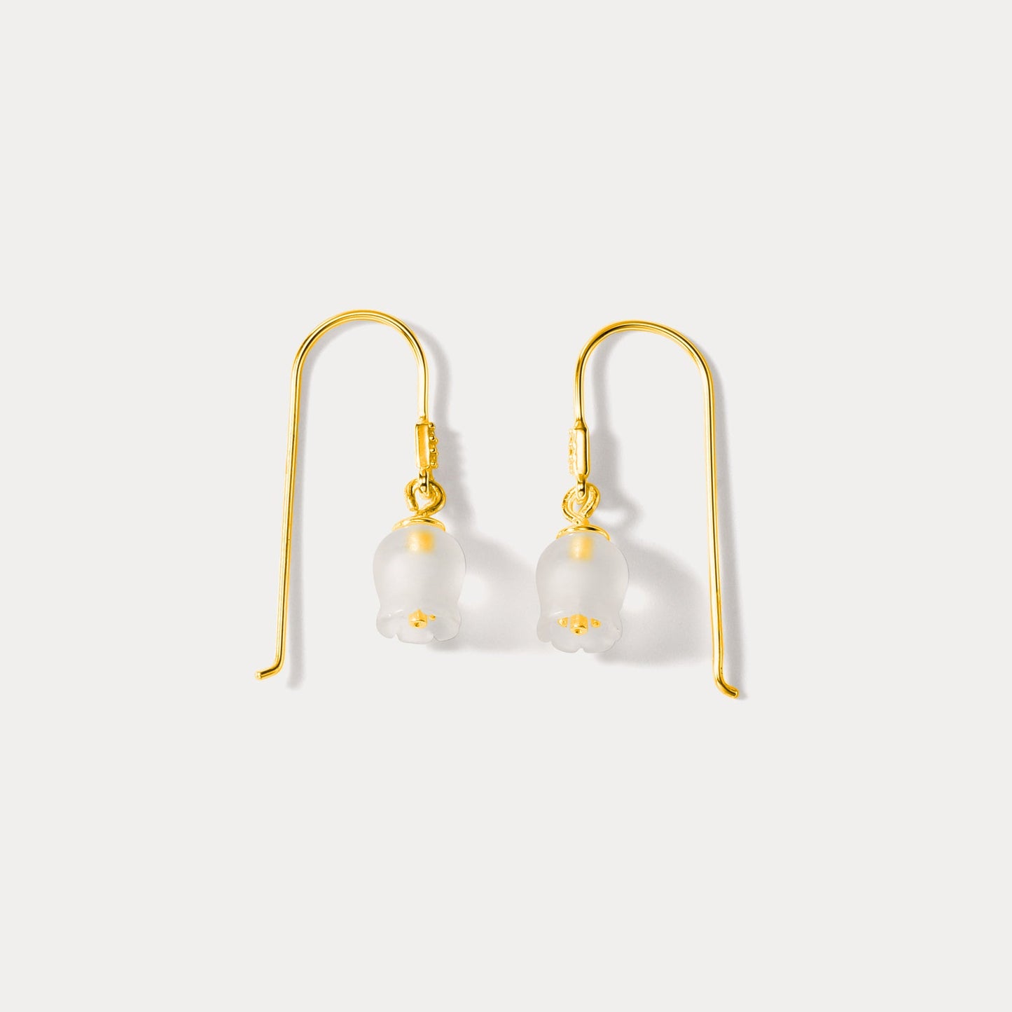 Gold Lily of the Valley Earrings