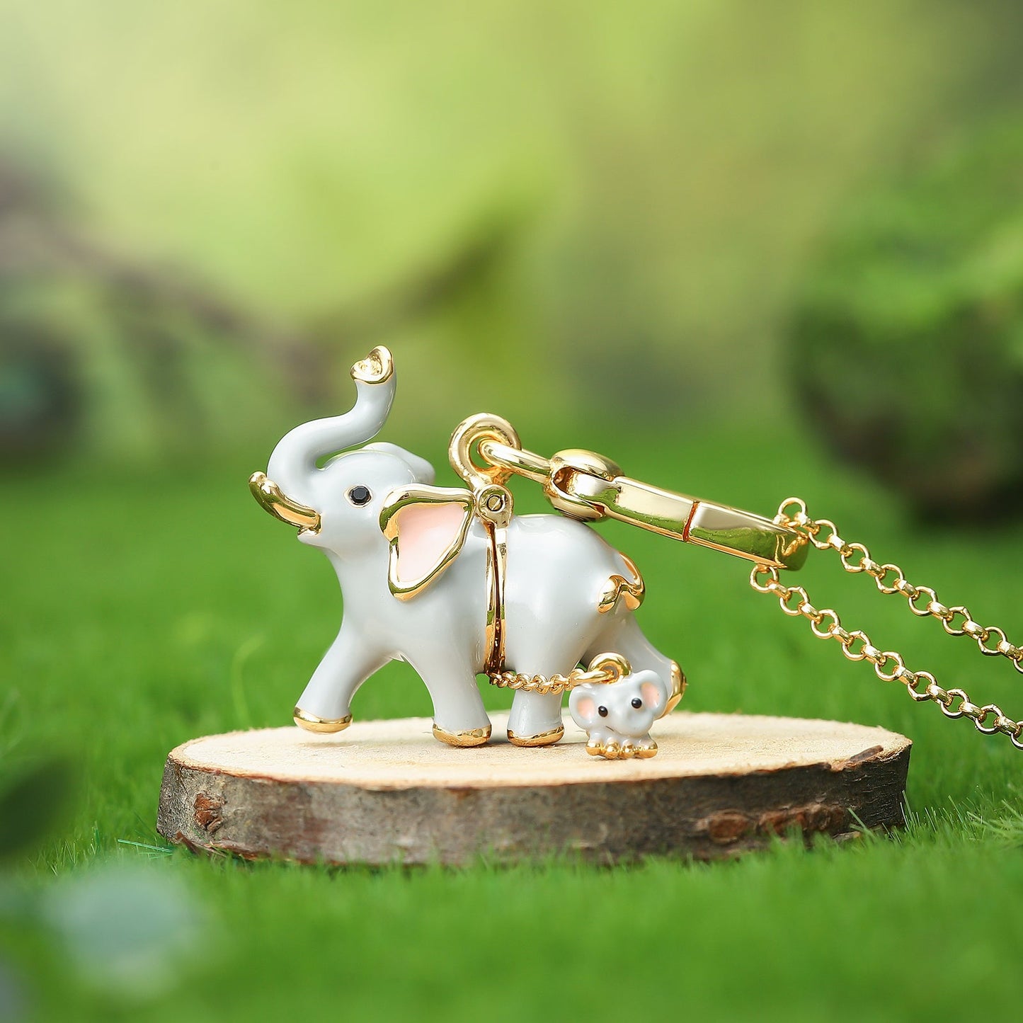 Elephant Locket Necklace