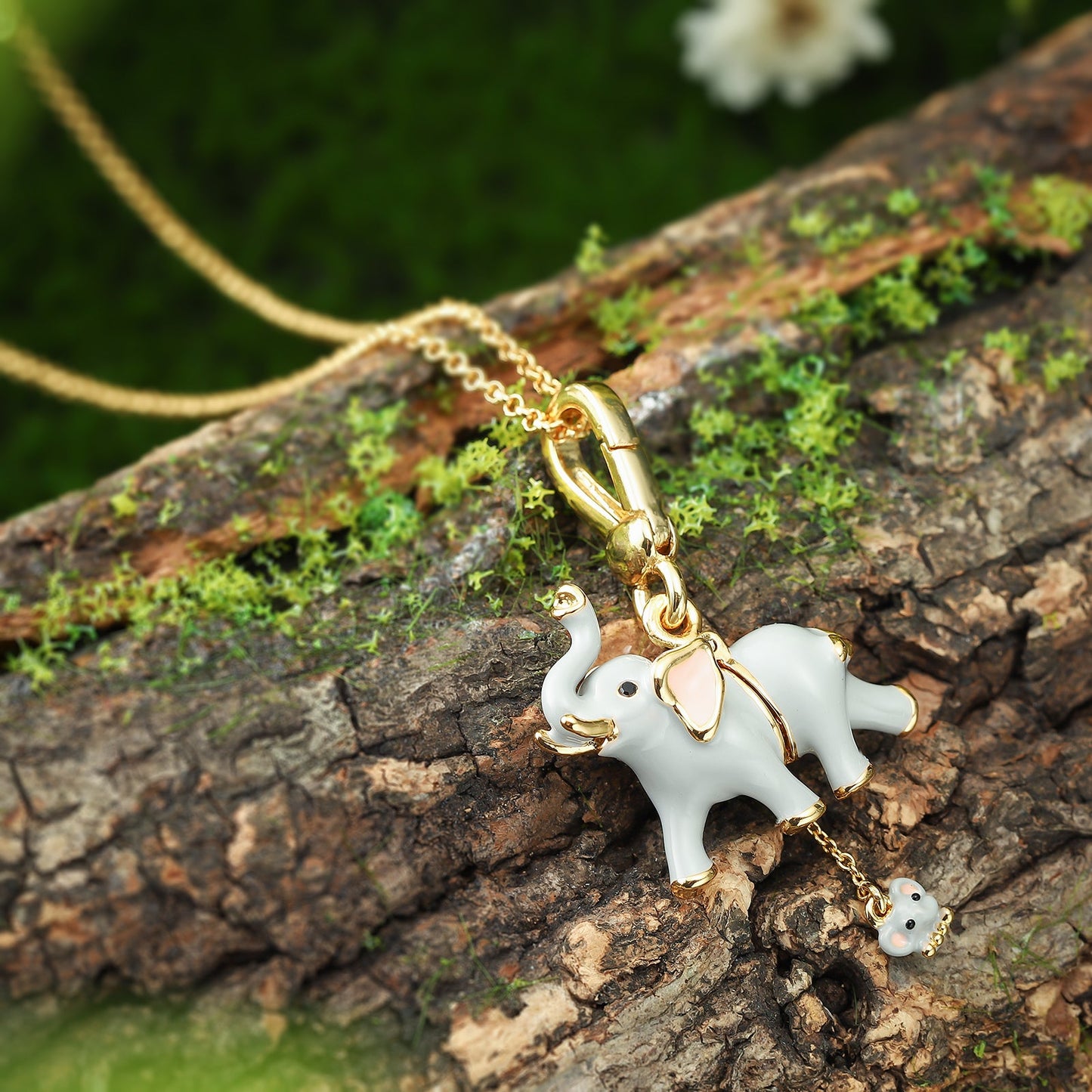 Elephant Locket Necklace