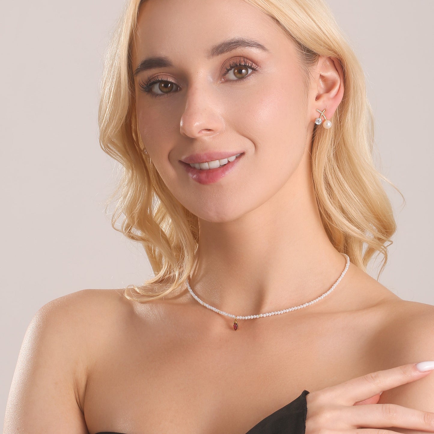 Amethyst Pearl Necklace