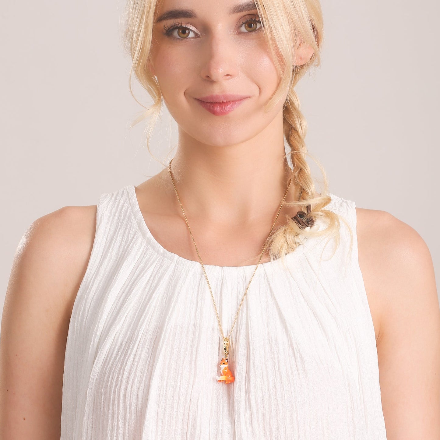 Fox Pendant Necklace