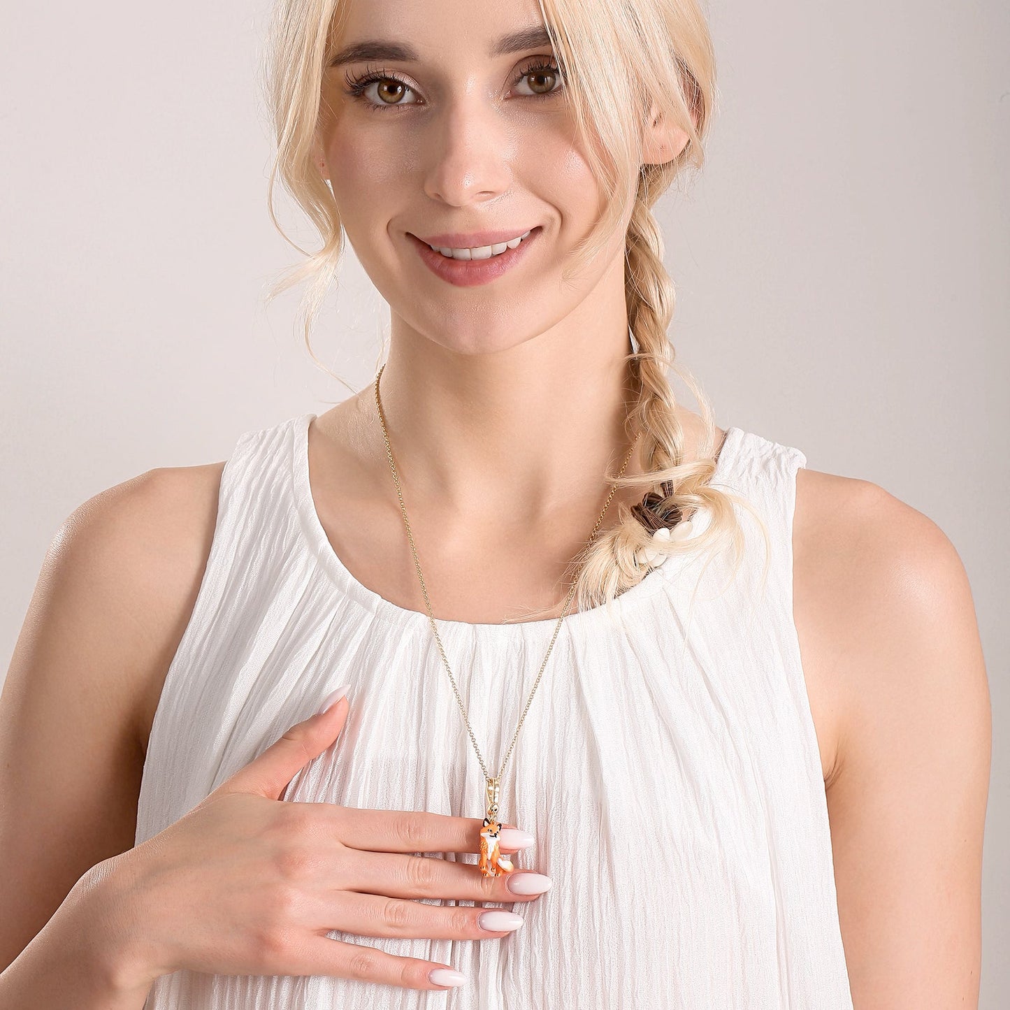 Fox Pendant Necklace