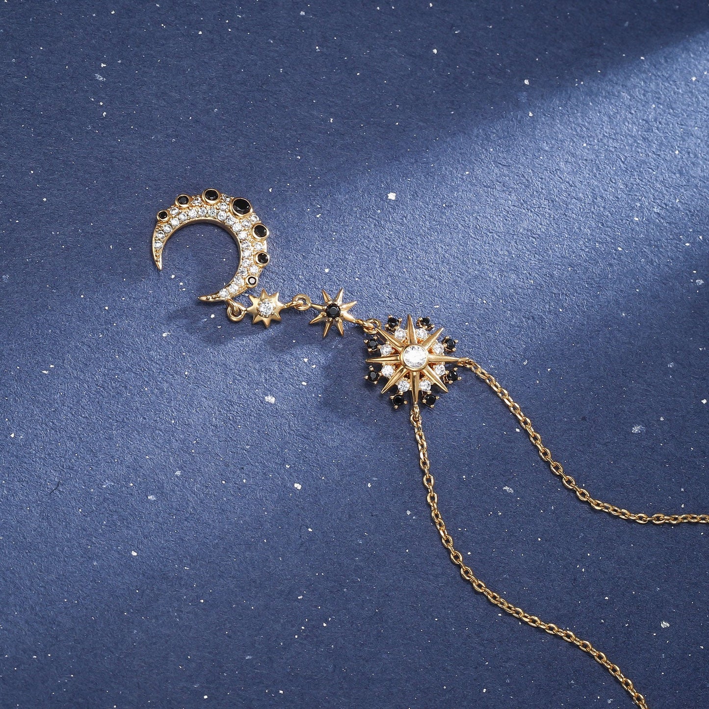 Midnight Moon Star Necklace