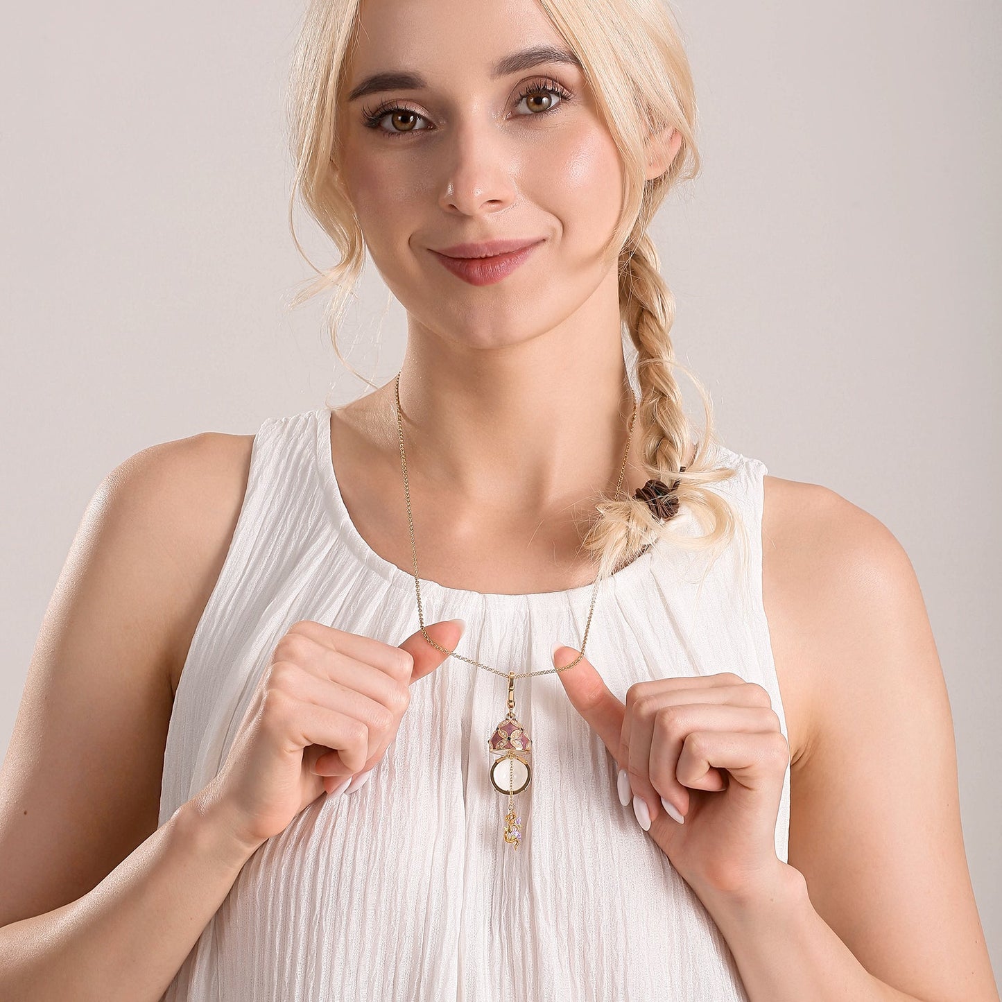 Snake Egg Locket Necklace