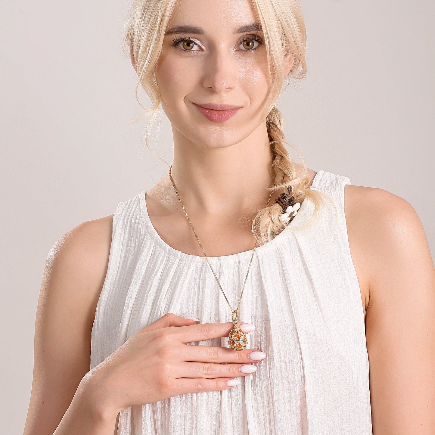 Highland Cow Egg Locket Necklace