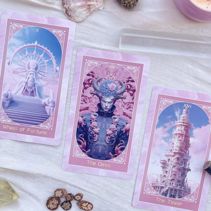 🌸🃏Siente la Magia del Tarot del Amor Rosa ✨💕