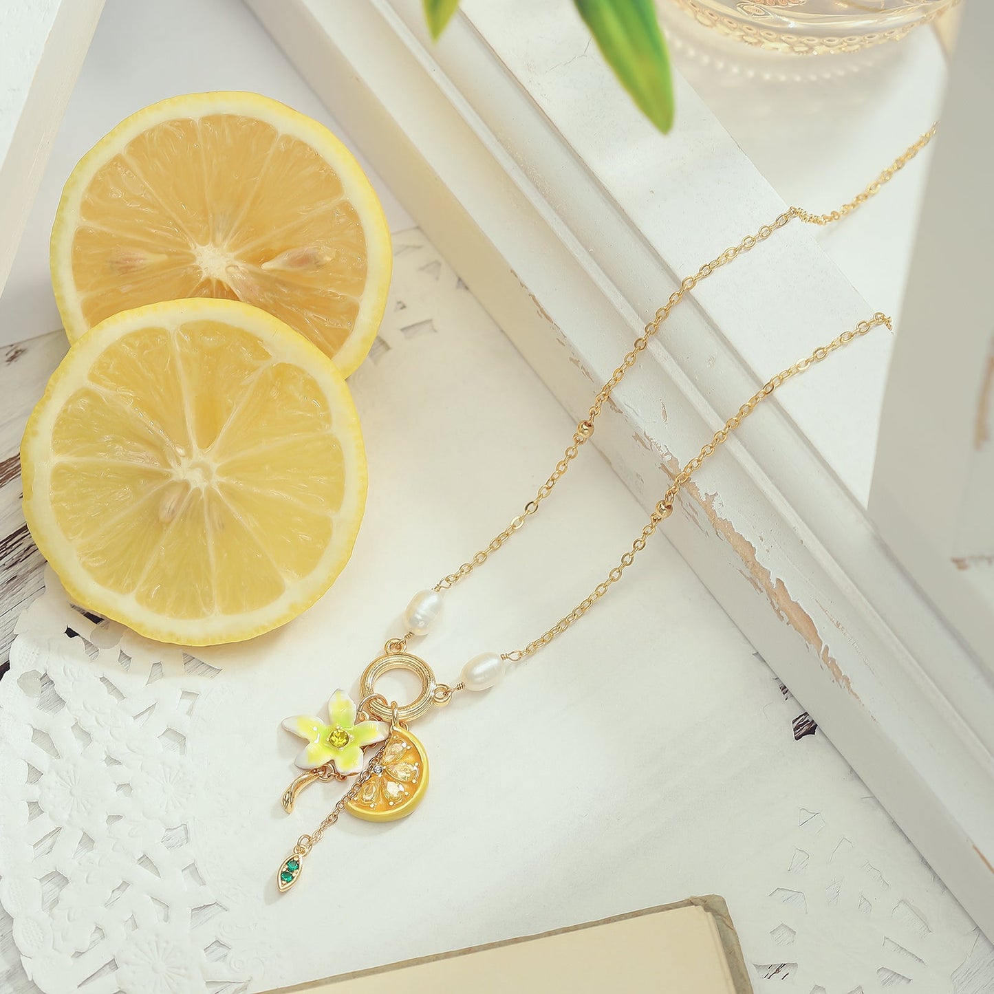 Lemon Flower Necklace