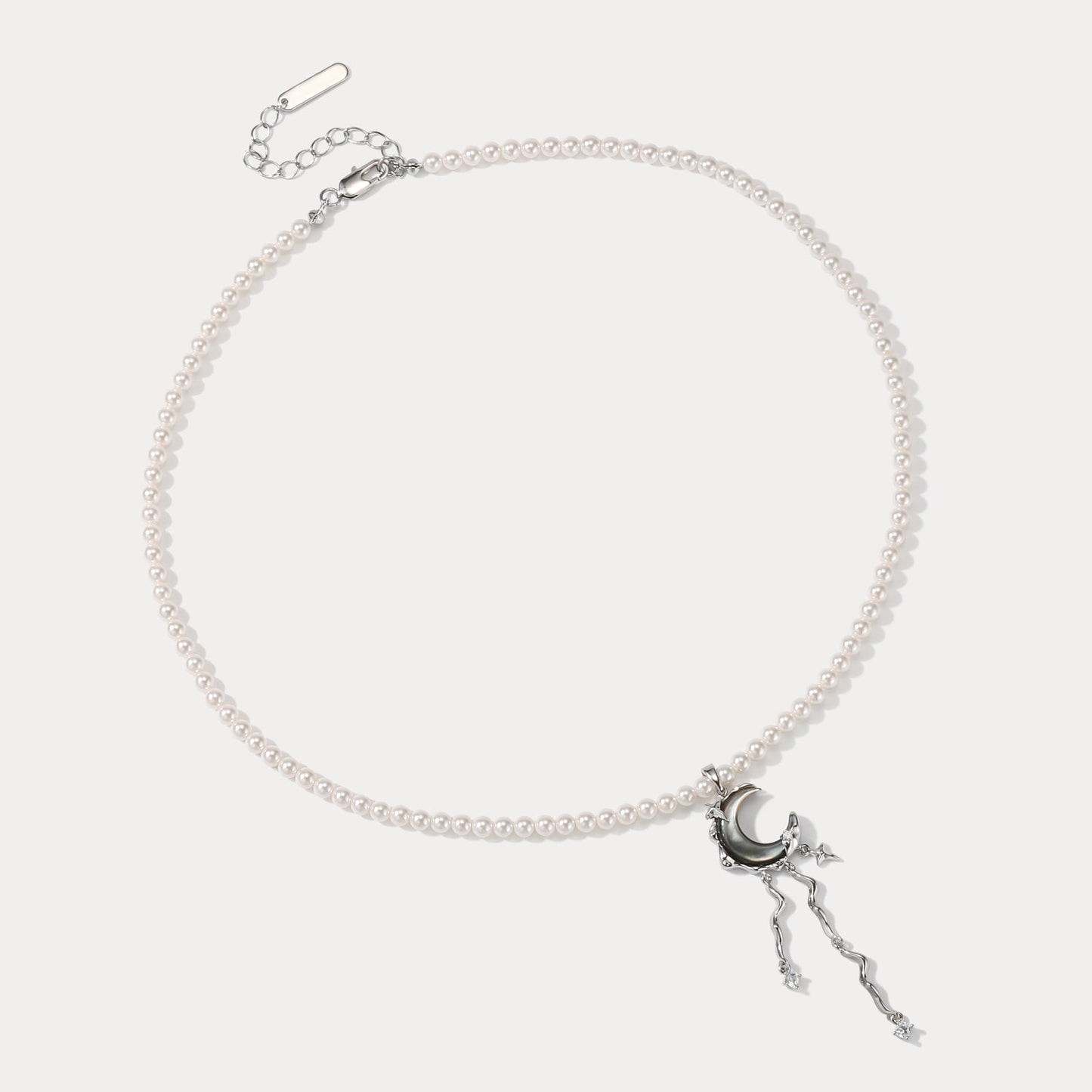 Lunar Tide Pearl Necklace