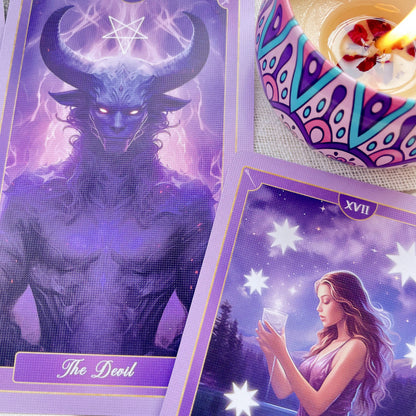 💜🔮Sueña en Morado con Tarot Fantasía 🌌🃏✨