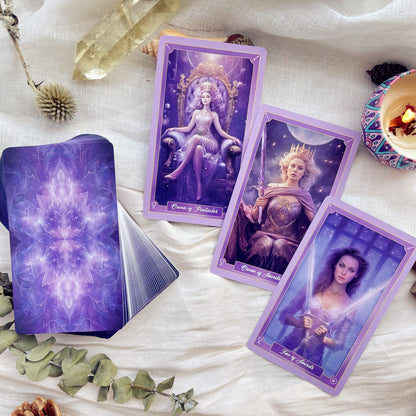 💜🔮Sueña en Morado con Tarot Fantasía 🌌🃏✨