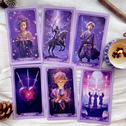 💜🔮Sueña en Morado con Tarot Fantasía 🌌🃏✨