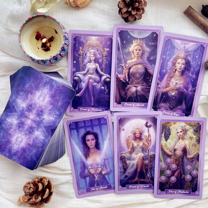 💜🔮Sueña en Morado con Tarot Fantasía 🌌🃏✨