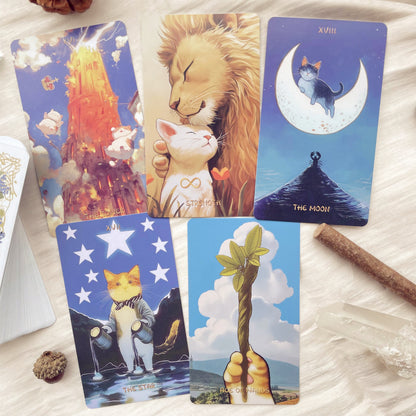 🐾✨Descubre la sabiduría felina con el Tarot del Gato Gordo 😻🔑
