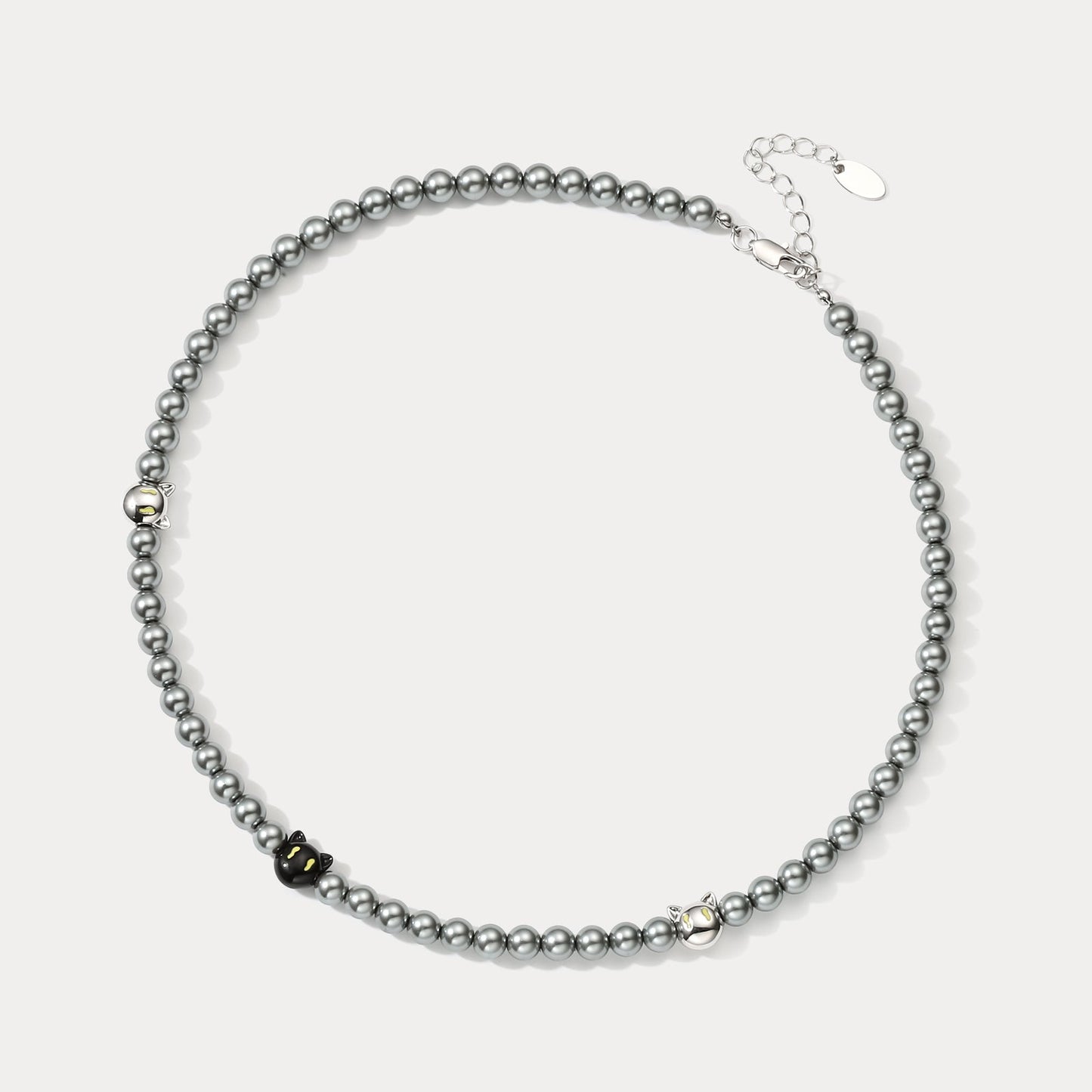 Black Cat Beads Necklace