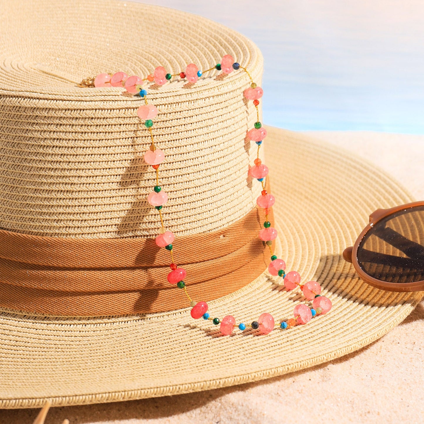 Rose Quartz Beaded Necklace