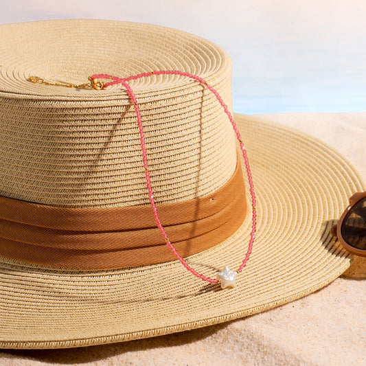 Star Pearl Bead Necklace