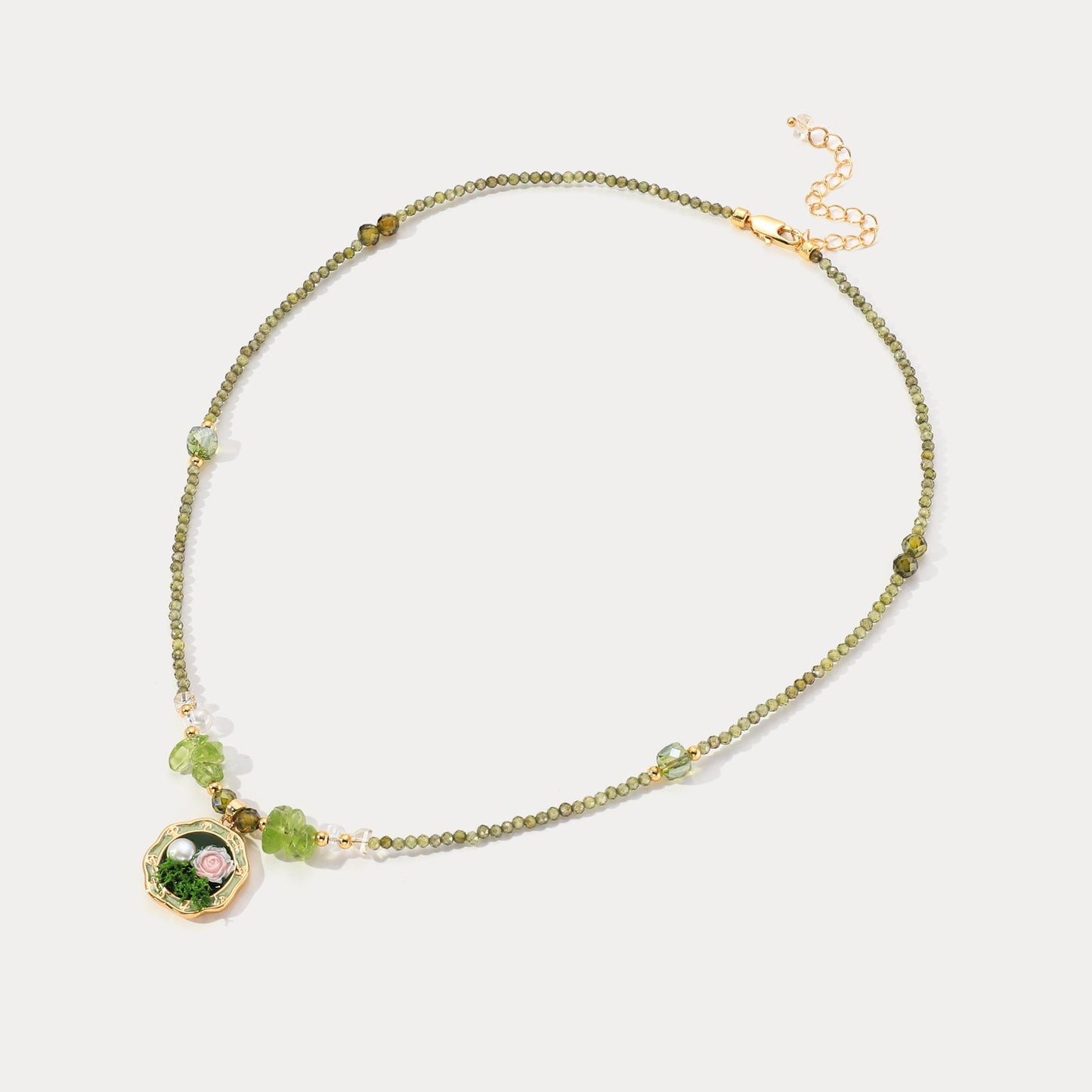 Rose Beaded Necklace