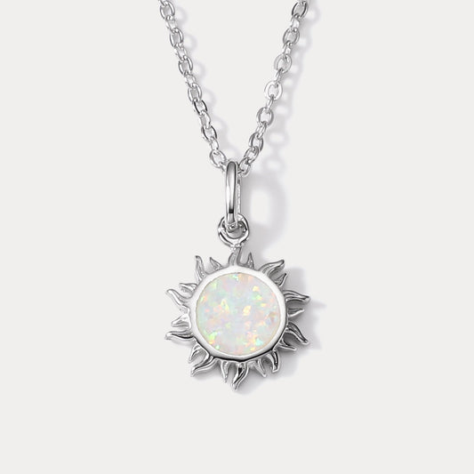 Silver Sun Necklace