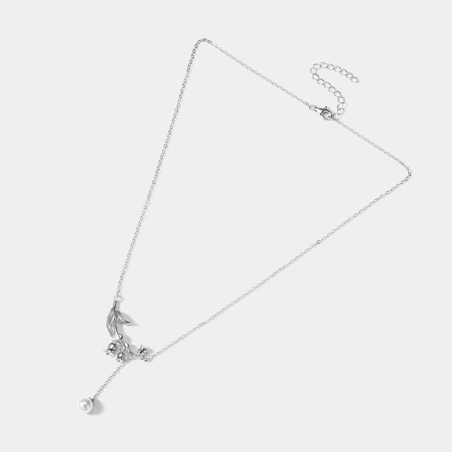 Lily Of The Valley Silver Necklace