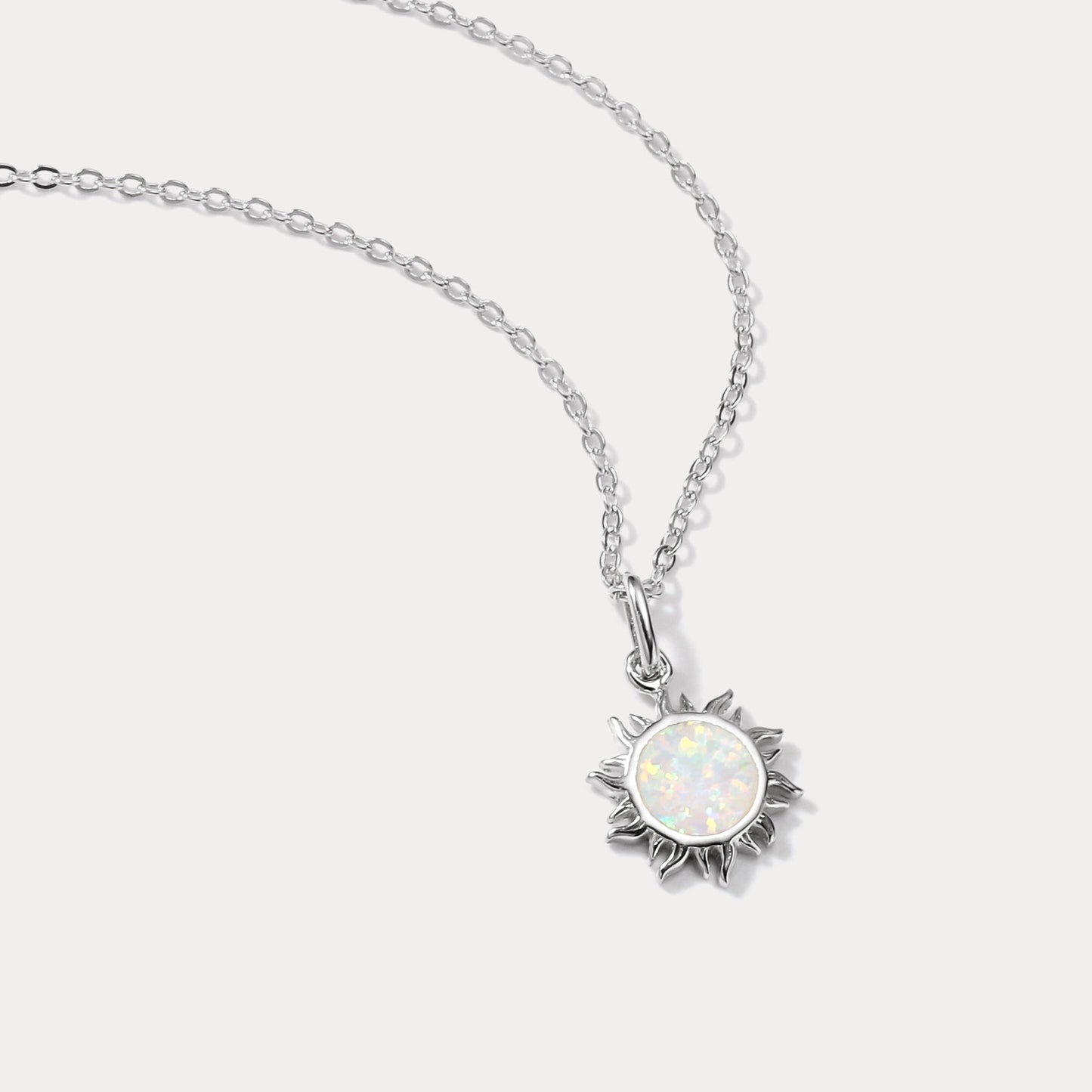 Silver Sun Necklace