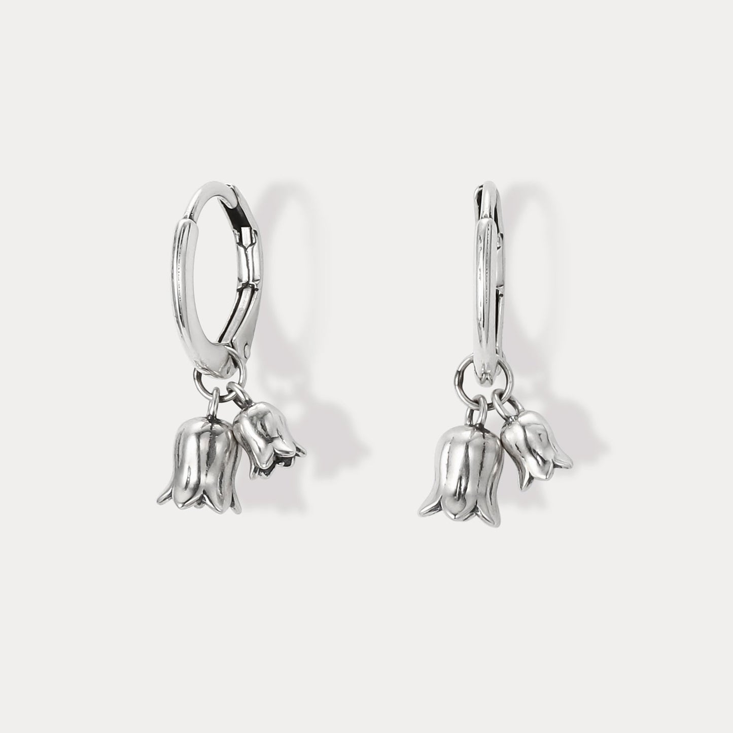 Lily Of The Valley Silver Earrings