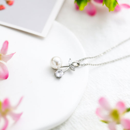 Cherry Pearl Necklace