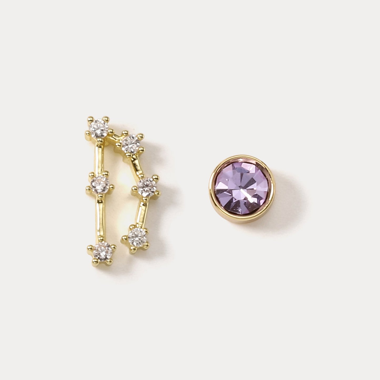 Constellation Asymmetry Stud Earrings