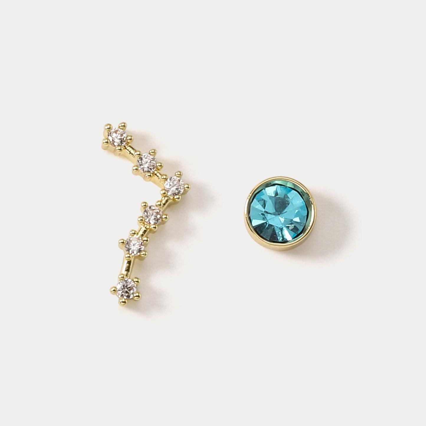 Constellation Asymmetry Stud Earrings