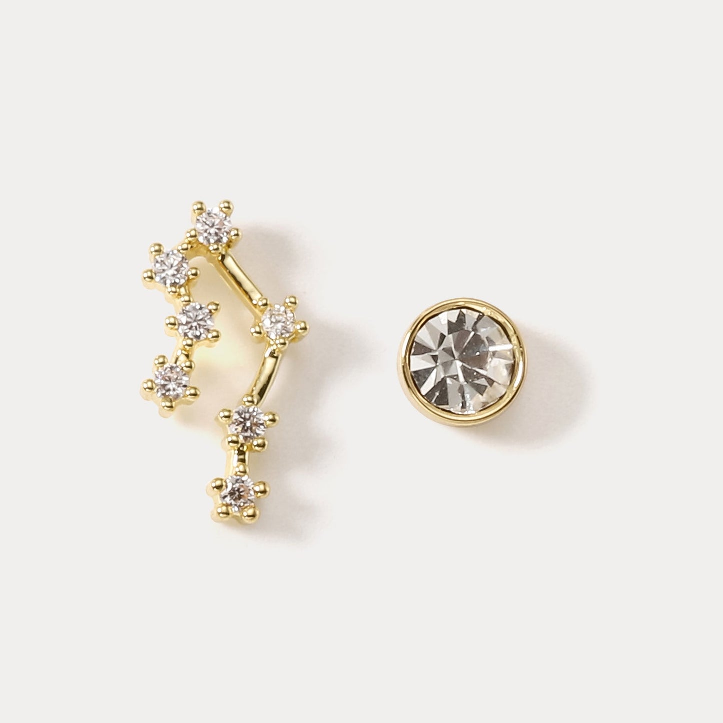 Constellation Asymmetry Stud Earrings