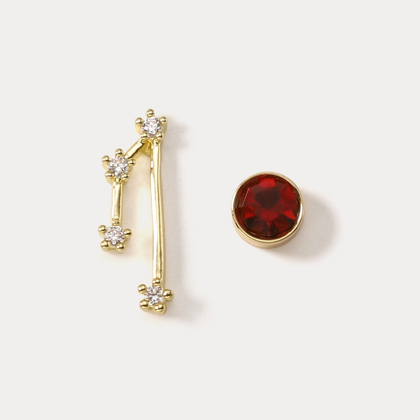 Constellation Asymmetry Stud Earrings