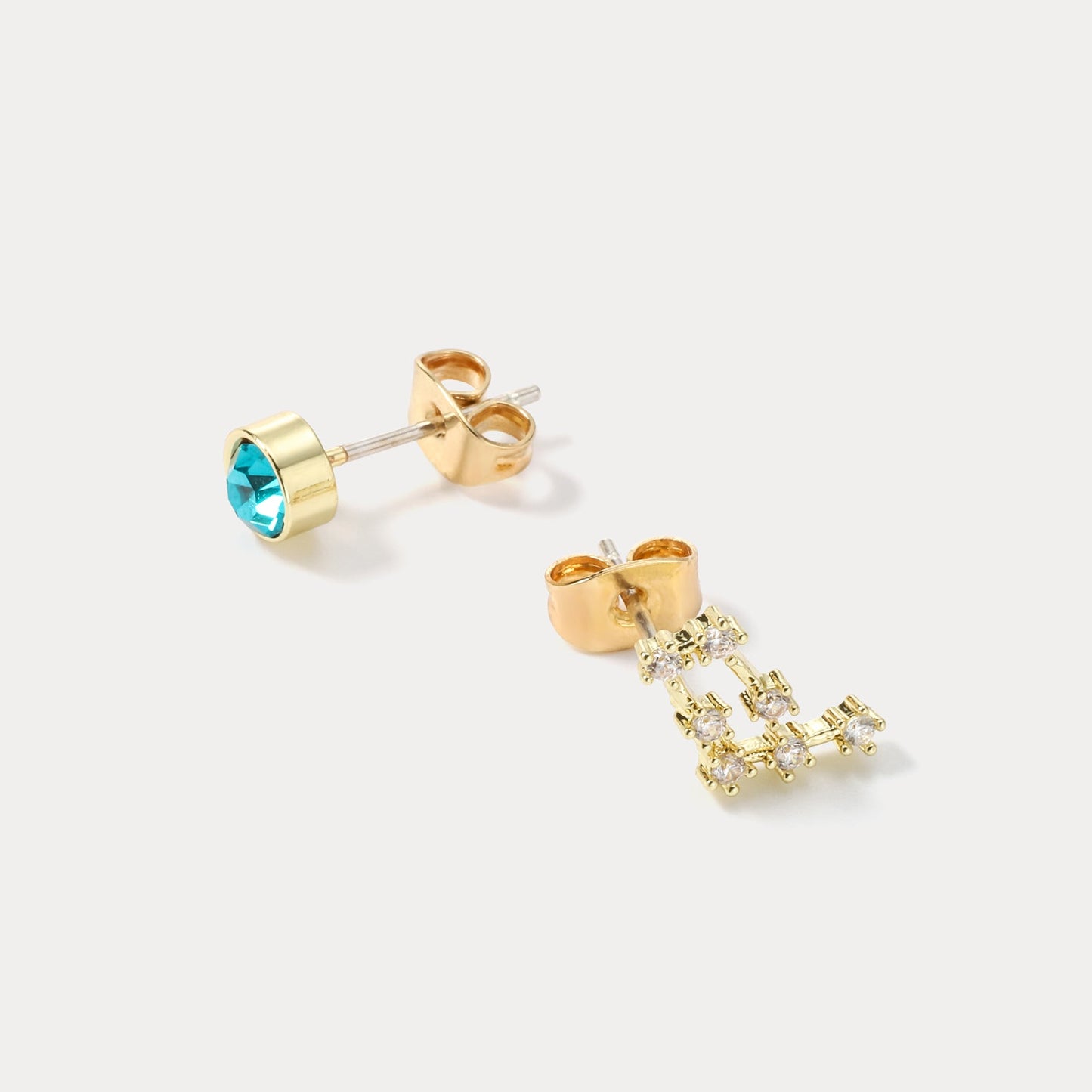 Constellation Asymmetry Stud Earrings