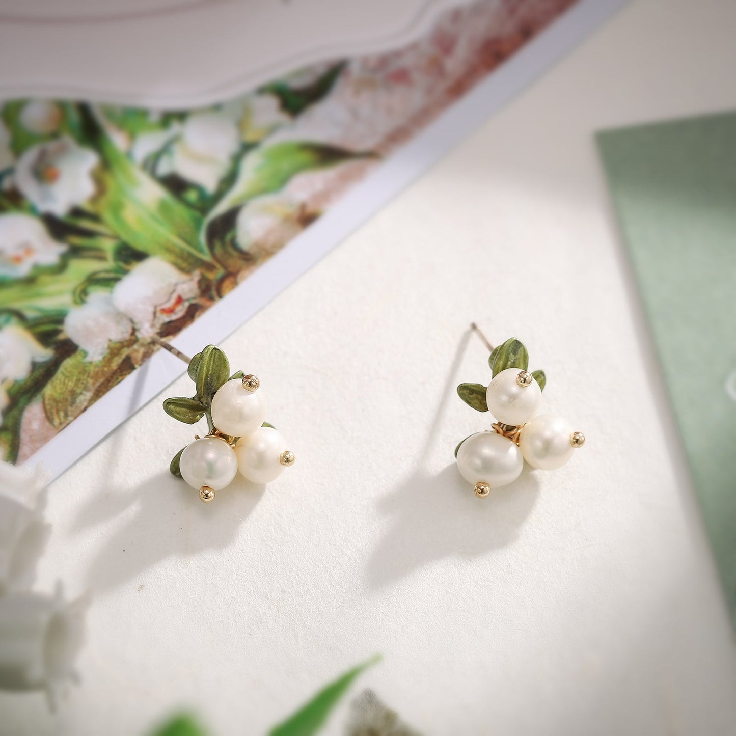Lily of the Valley Stud Earrings