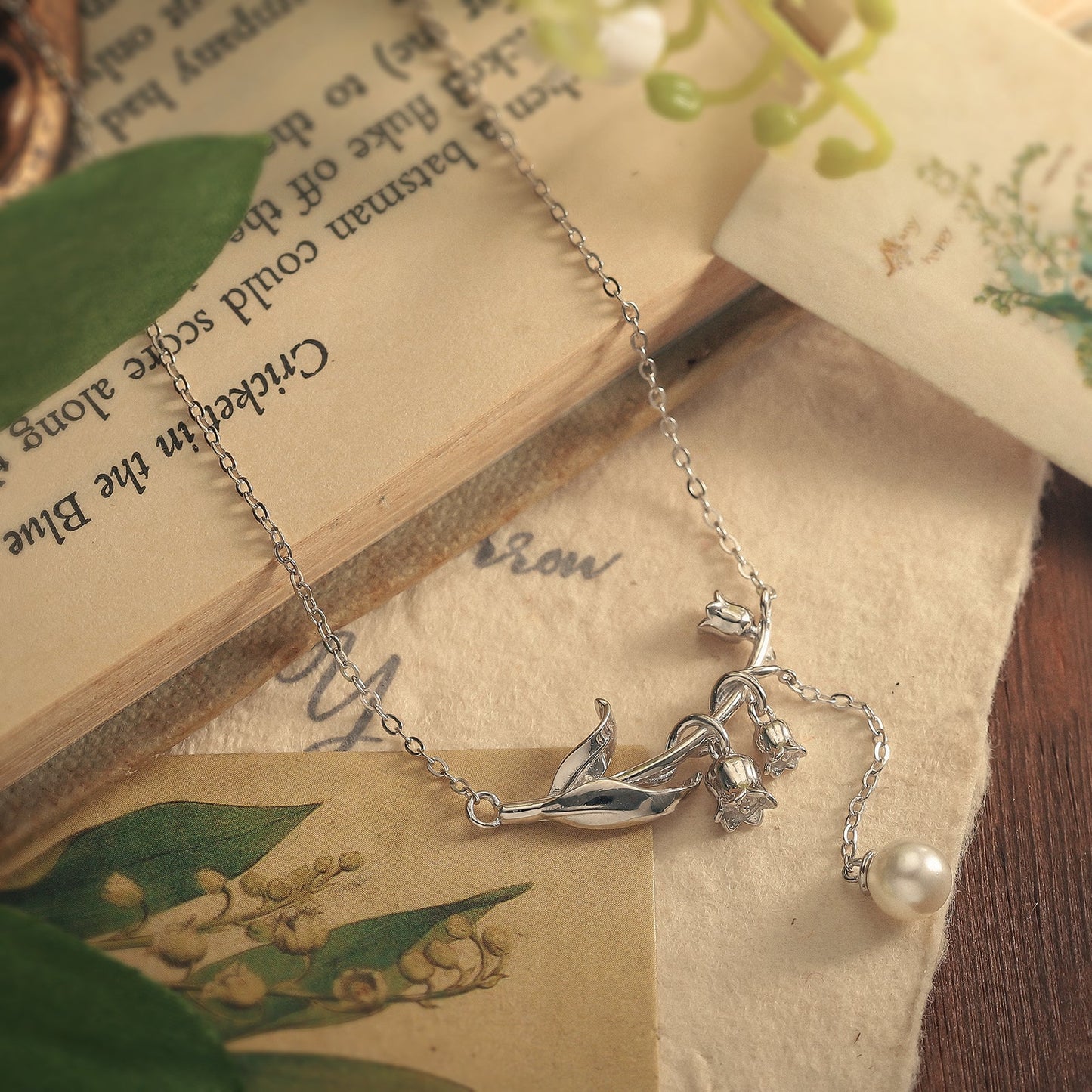 Lily Of The Valley Silver Necklace
