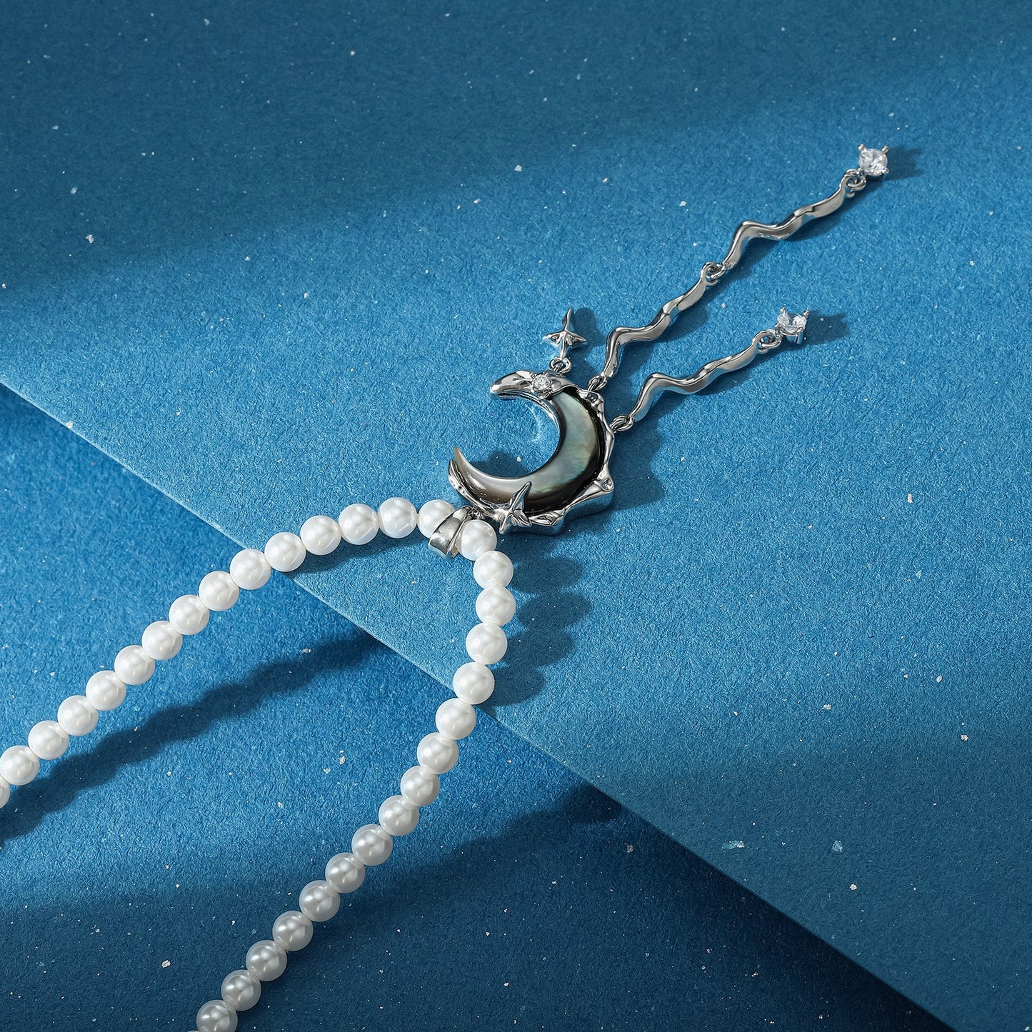 Lunar Tide Pearl Necklace