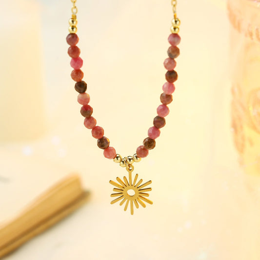 Sun Beaded Necklace