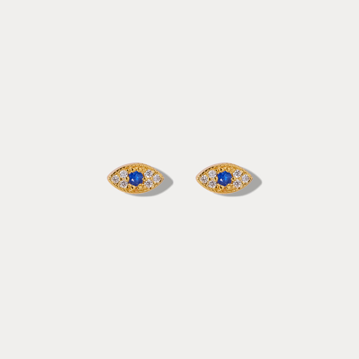Sapphire Eyes Diamond Stud Earrings
