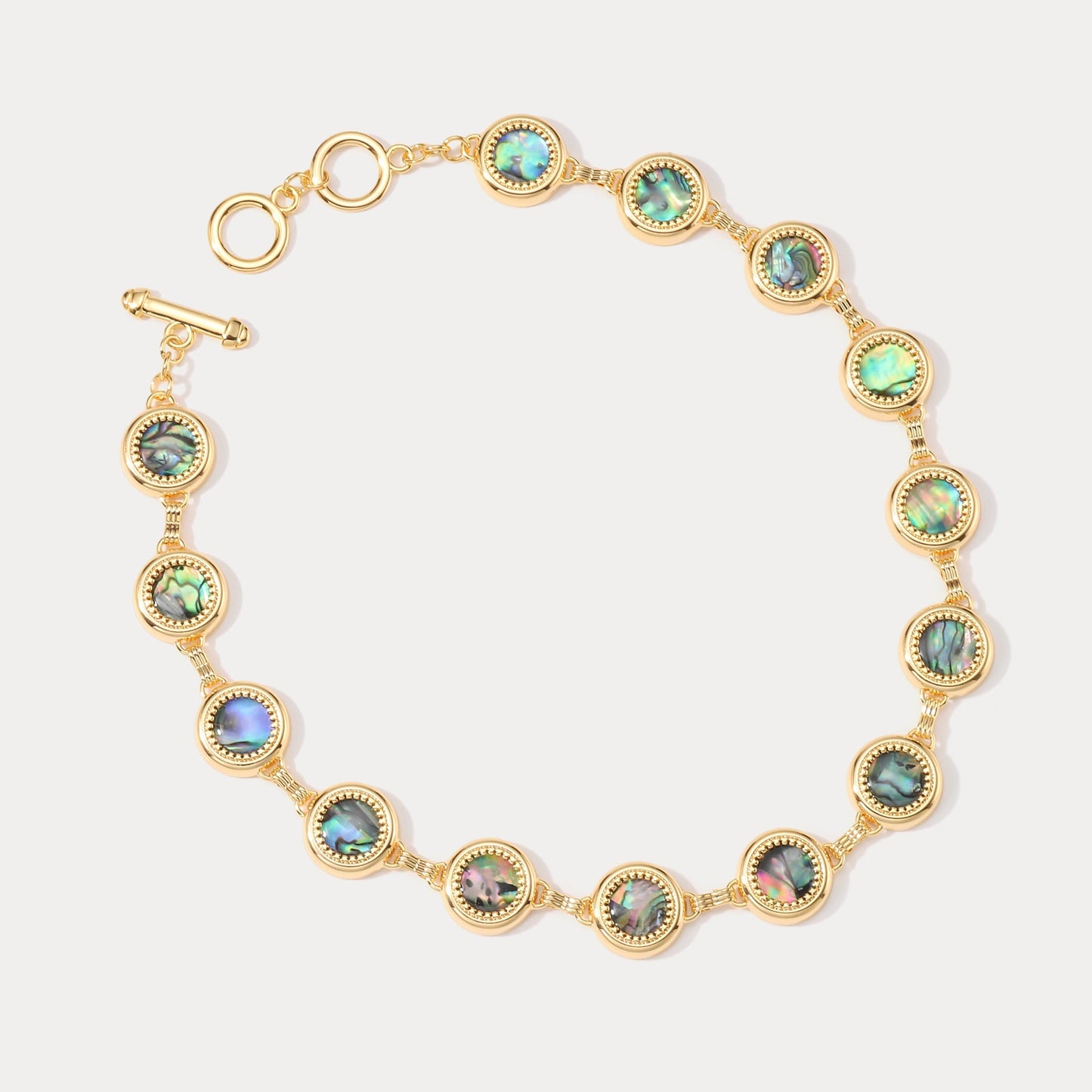 Abalone Shell Oil Painting Necklace