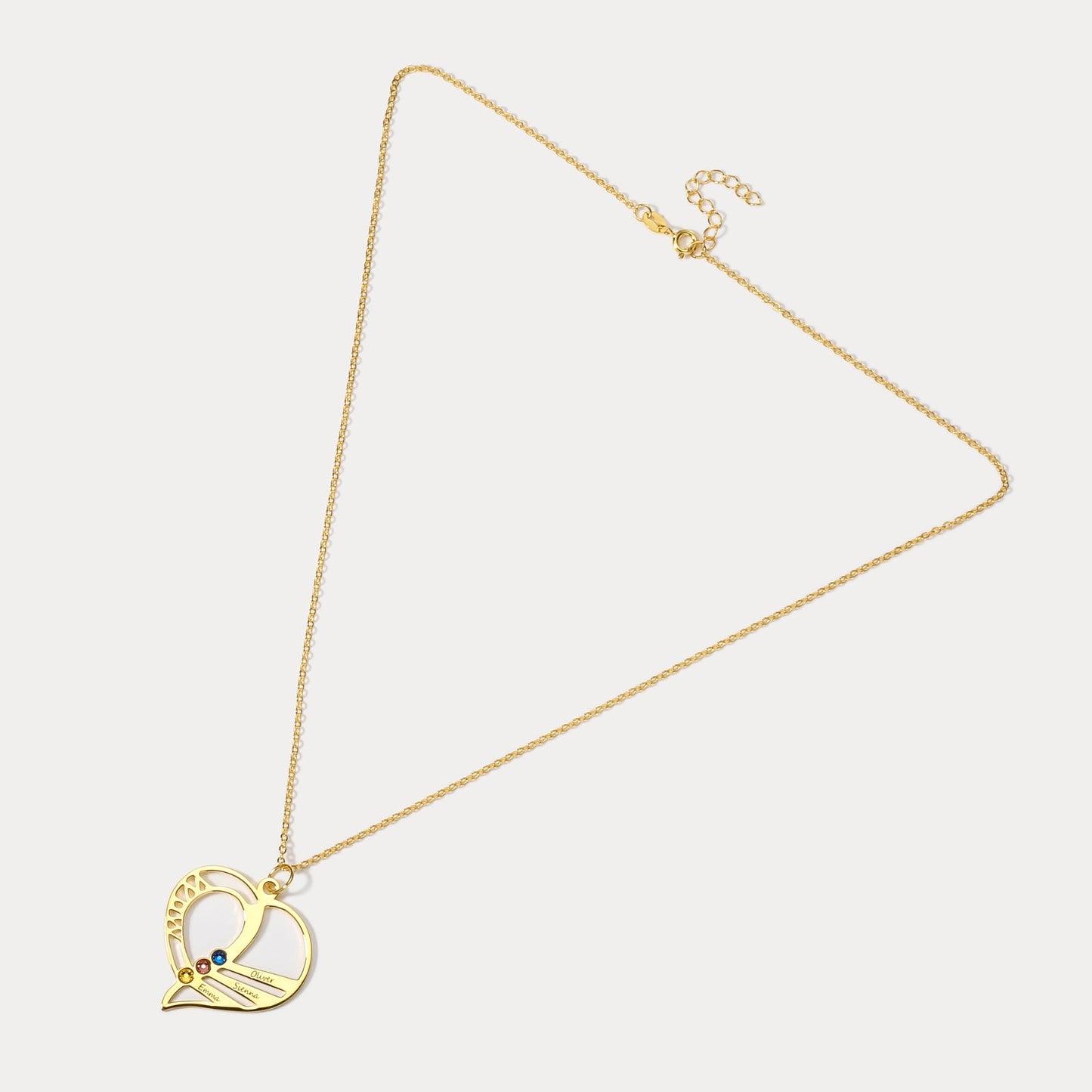 Multi-name Heart Necklace