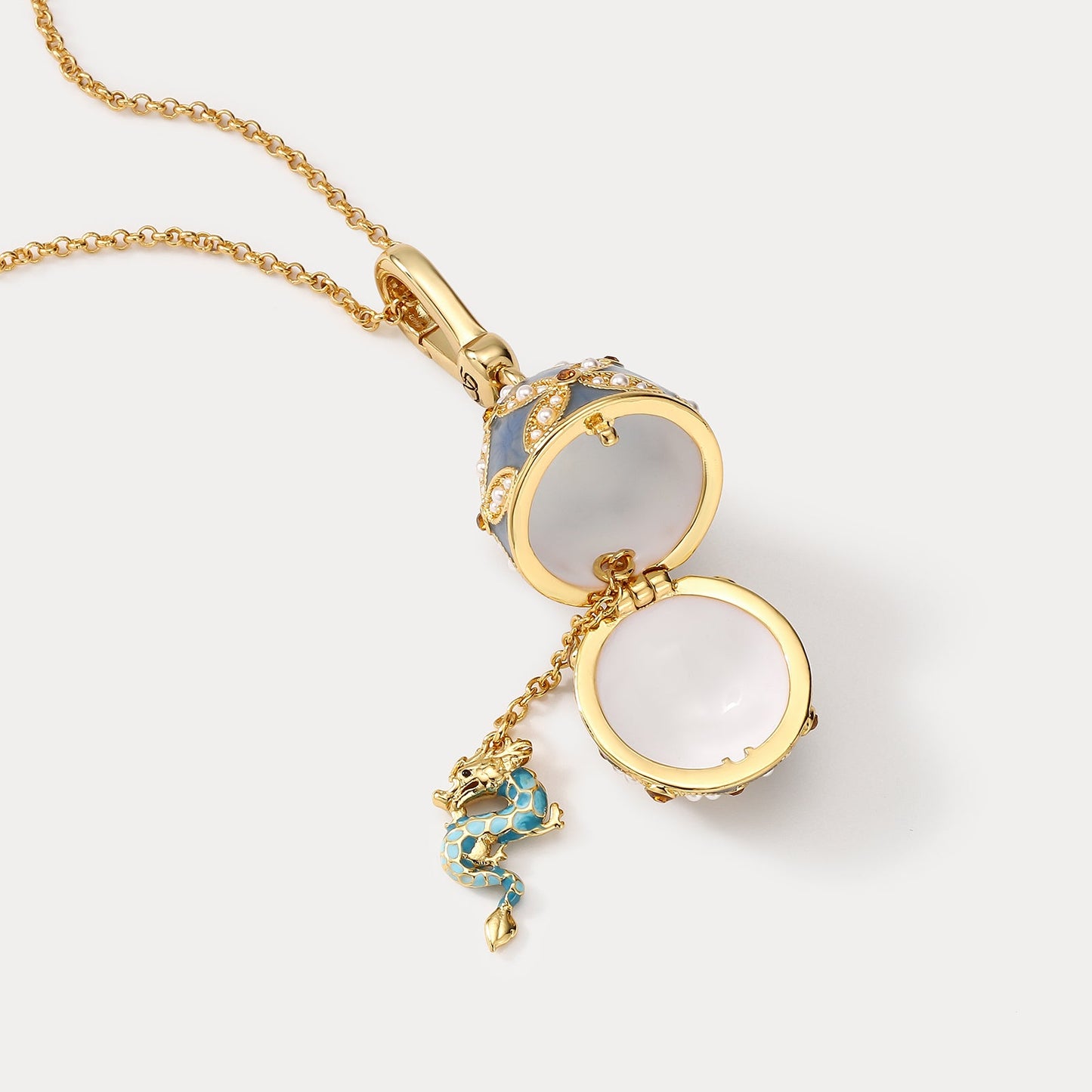 Dragon Egg Locket Necklace