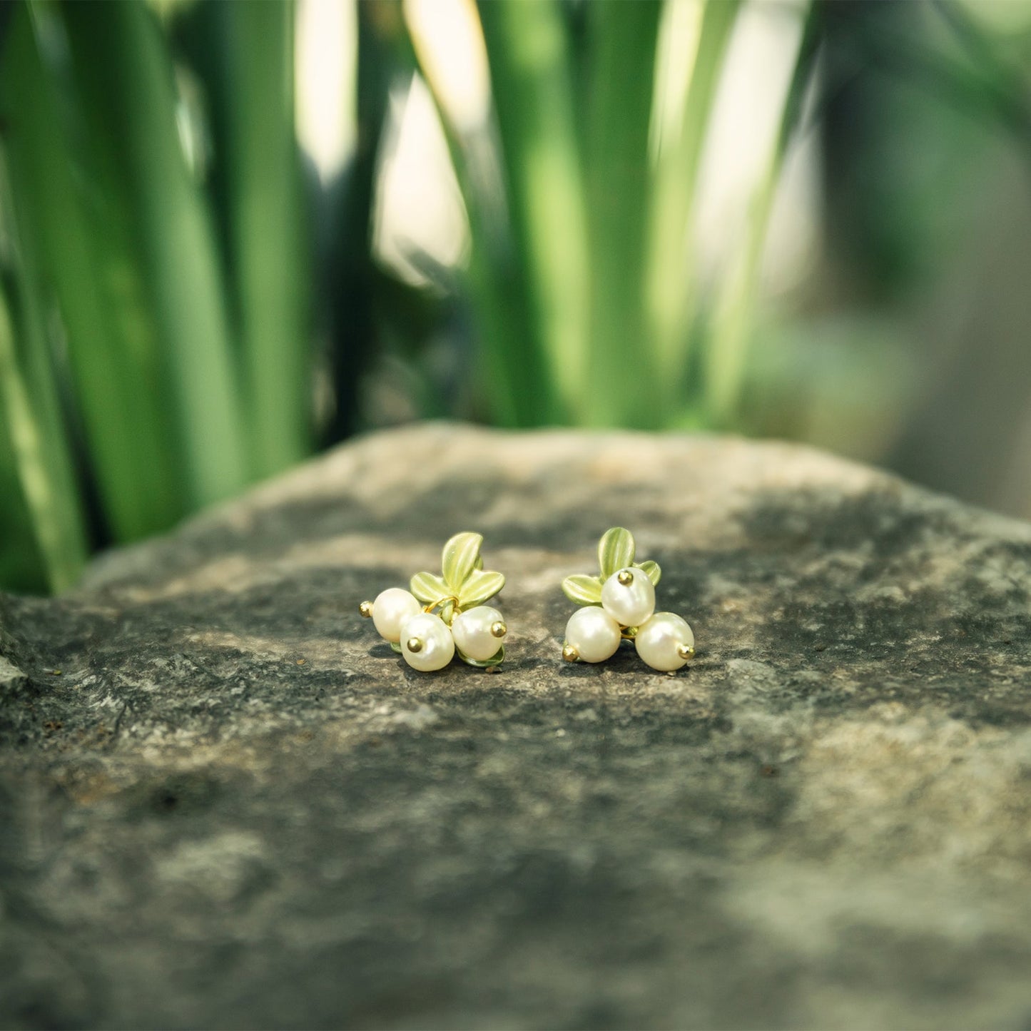 Lily of the Valley Stud Earrings