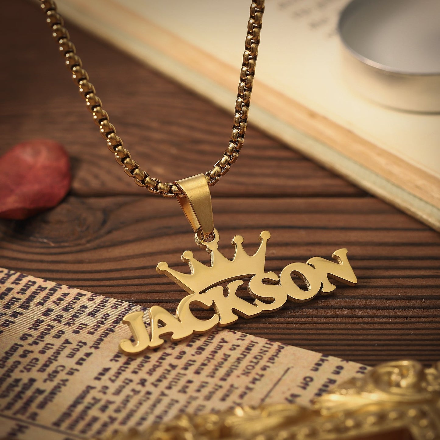 Crown Custom Name Necklace