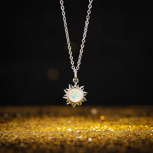 Silver Sun Necklace