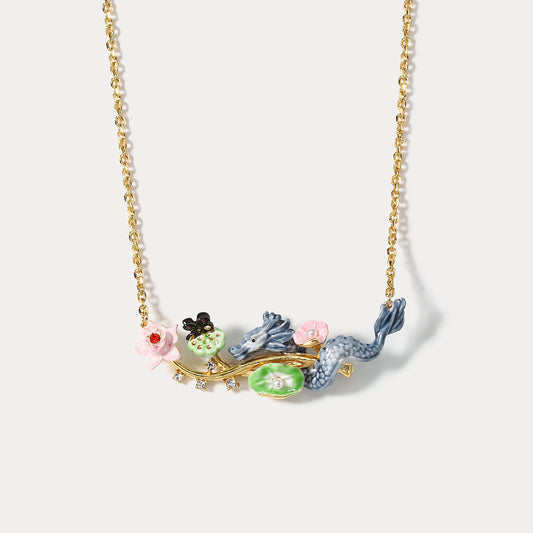Dragon Lotus Necklace