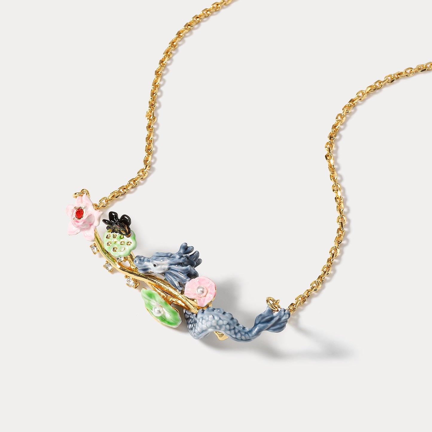 Dragon Lotus Necklace