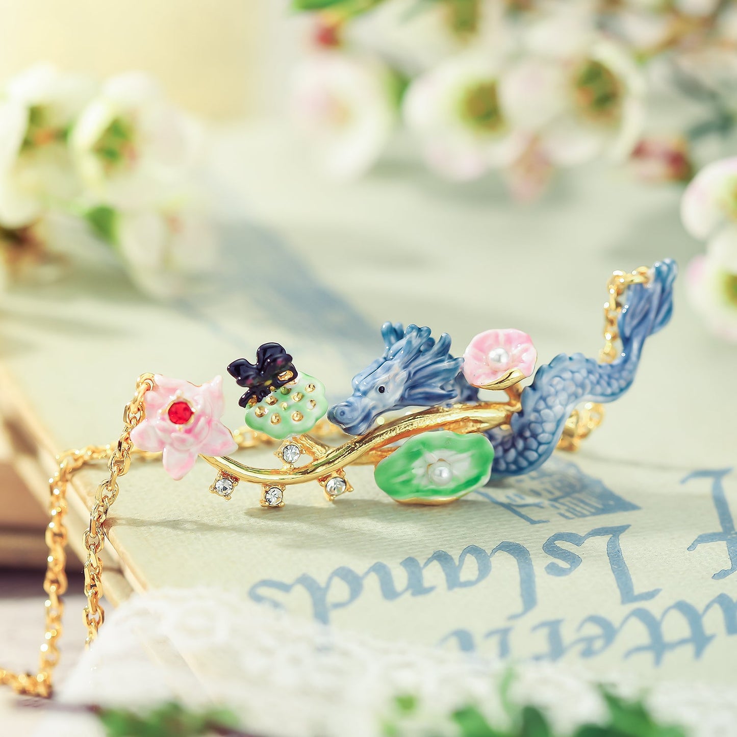 Dragon Lotus Necklace