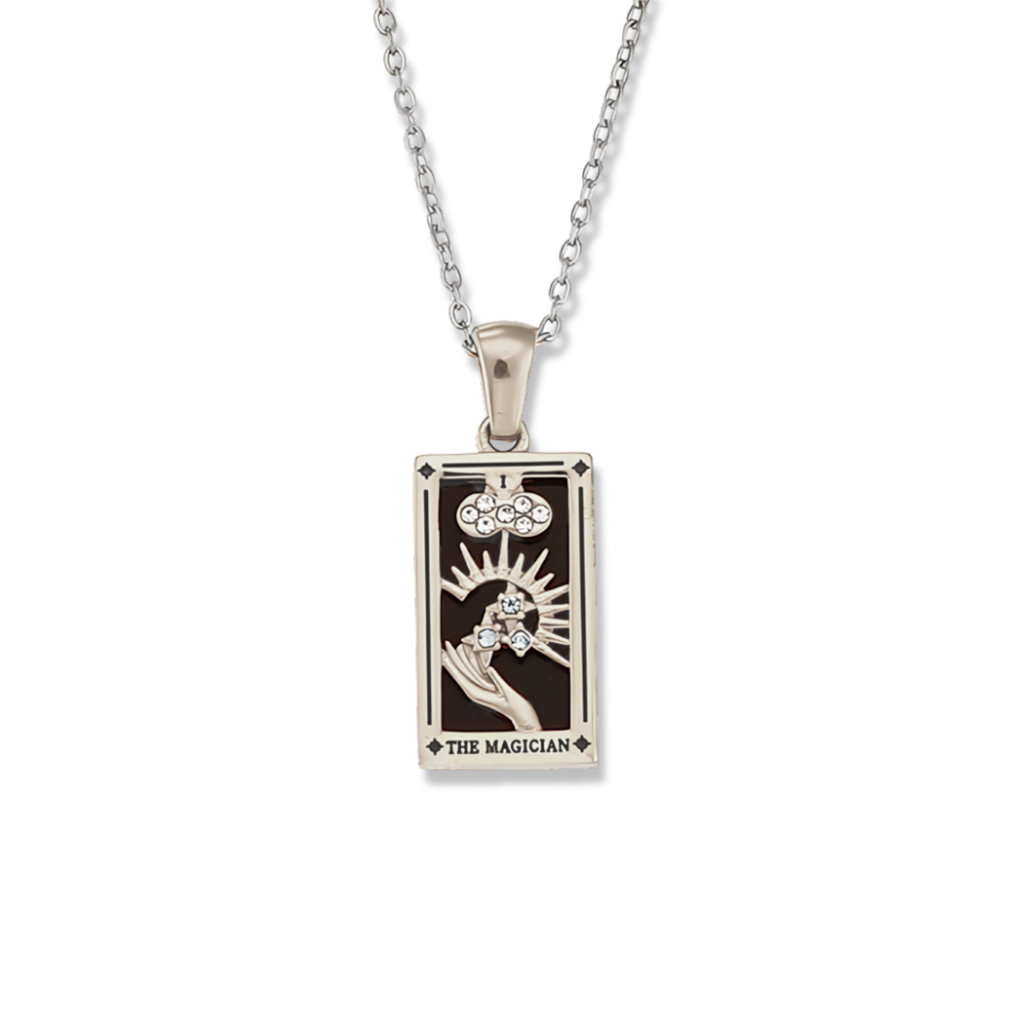 The Magician - Tarot card Dainty  18k | Silver Necklace