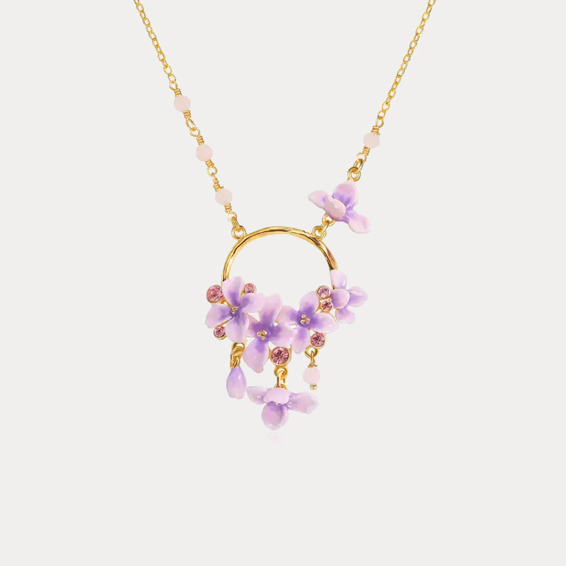 Early Lilac Pendant Necklace